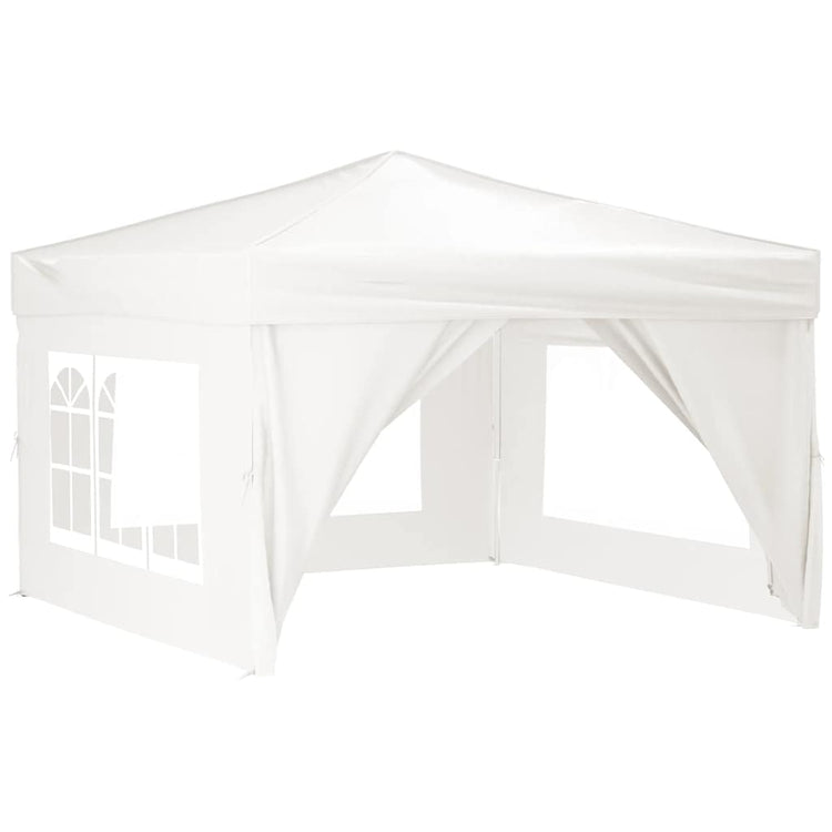 Vidaxl Partytent faltbar mit Seitenwänden 3x3 m weiß
