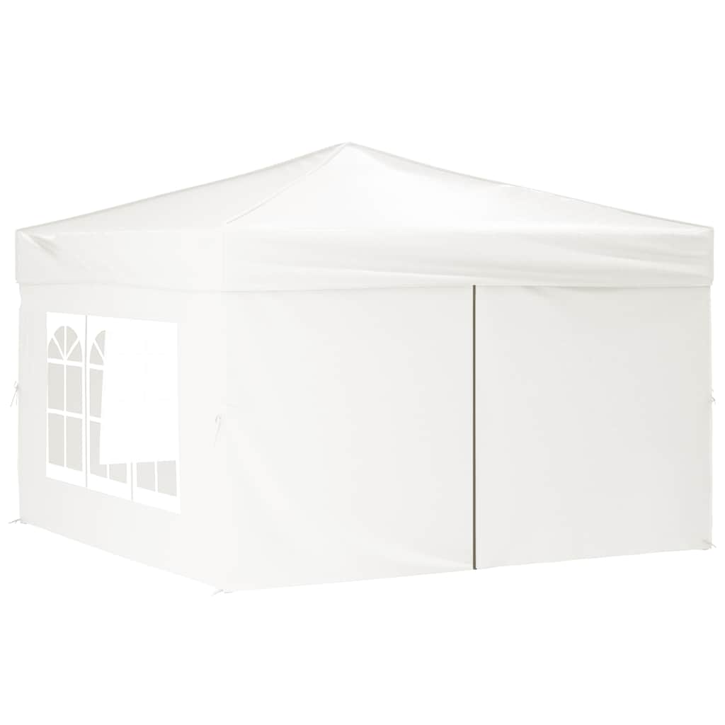 Vidaxl Partytent faltbar mit Seitenwänden 3x3 m weiß