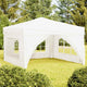 Vidaxl Partytent faltbar mit Seitenwänden 3x3 m weiß
