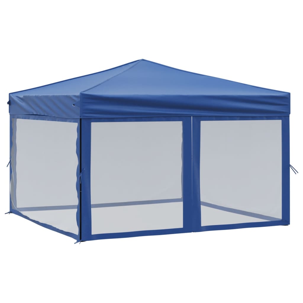 Vidaxl Partytent faltbar mit Seitenwänden 3x3 m blau