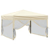 Vidaxl Partytent faltbar mit Seitenwänden 3x3 M cremefarben -gepflegt