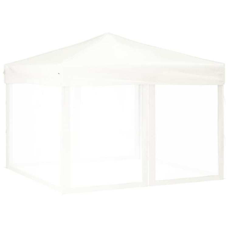 Vidaxl Partytent faltbar mit Seitenwänden 3x3 m weiß