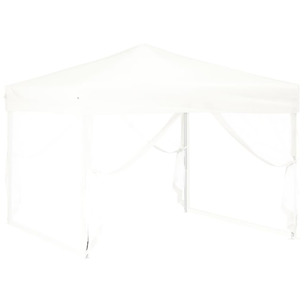 Vidaxl Partytent faltbar mit Seitenwänden 3x3 m weiß