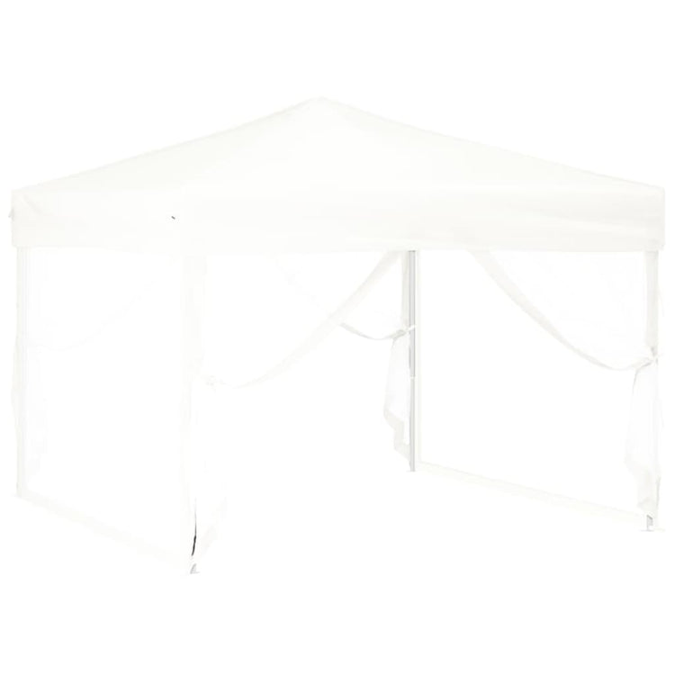 Vidaxl Partytent faltbar mit Seitenwänden 3x3 m weiß