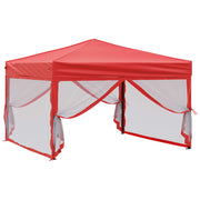 Vidaxl Partytent faltbar mit Seitenwänden 3x3 m rot - afbeelding 3