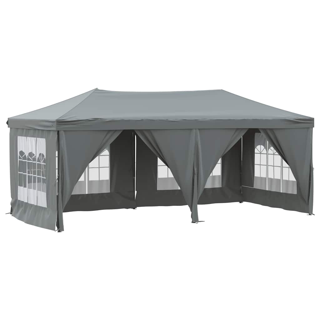 Vidaxl partytent faltbar mit Seitenwänden 3x6 m Anthrazit -gelenkt
