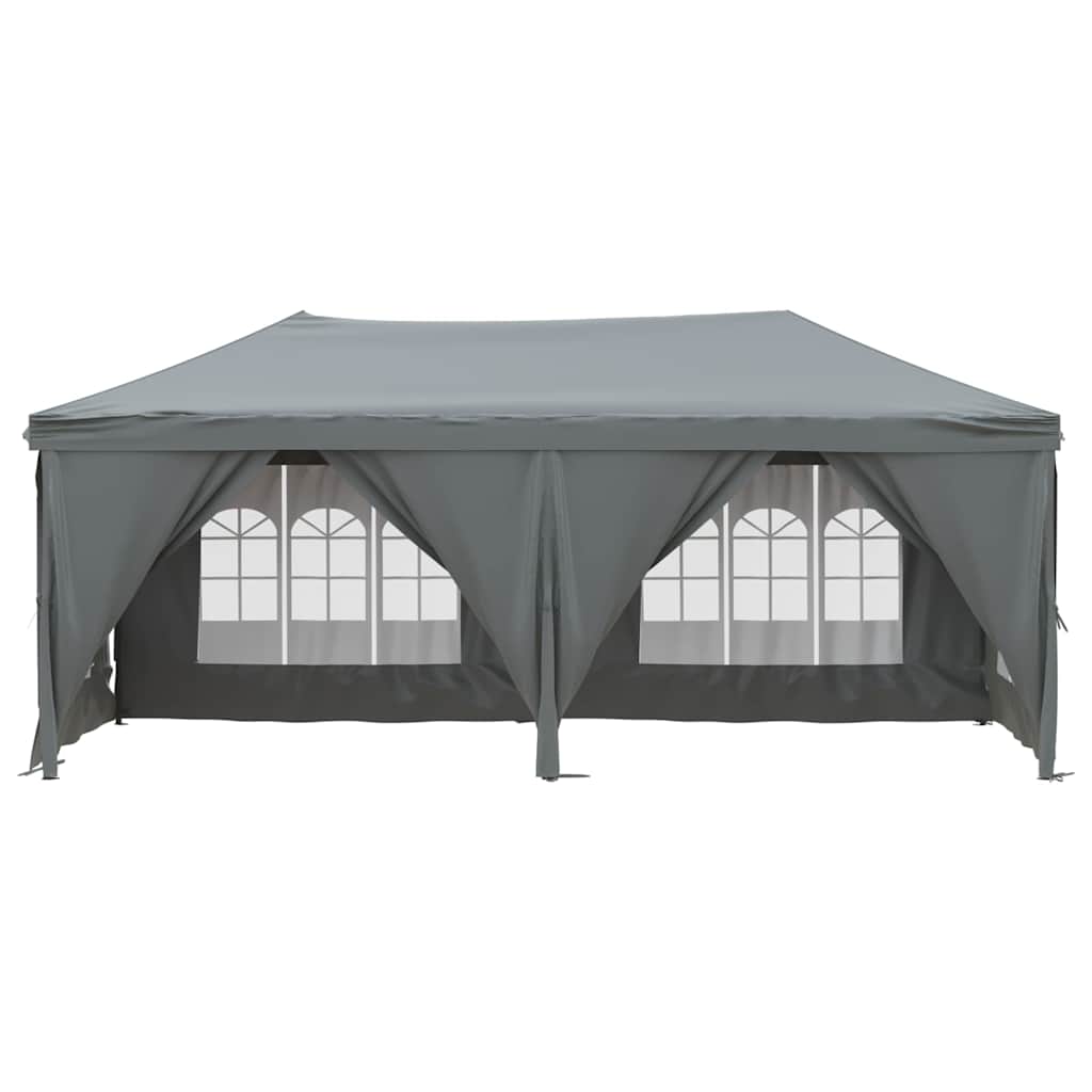 Vidaxl partytent faltbar mit Seitenwänden 3x6 m Anthrazit -gelenkt
