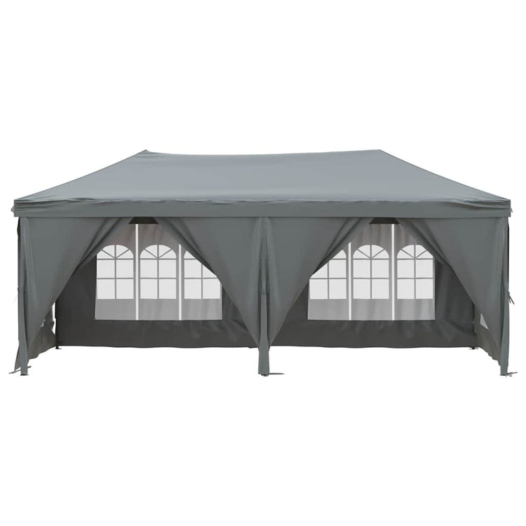 Vidaxl partytent faltbar mit Seitenwänden 3x6 m Anthrazit -gelenkt