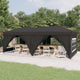 Vidaxl partytent faltbar mit Seitenwänden 3x6 m Anthrazit -gelenkt