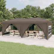 Vidaxl Partytent faltbar mit Seitenwänden 3x6 m Taupe - afbeelding 1