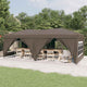 Vidaxl Partytent faltbar mit Seitenwänden 3x6 m Taupe