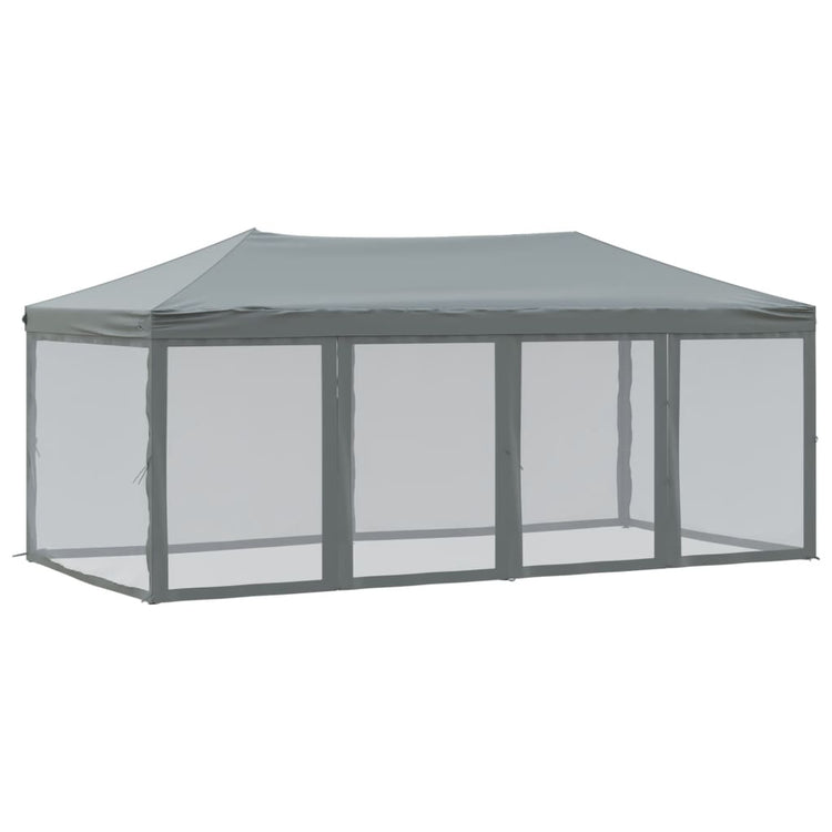 Vidaxl partytent faltbar mit Seitenwänden 3x6 m Anthrazit -gelenkt