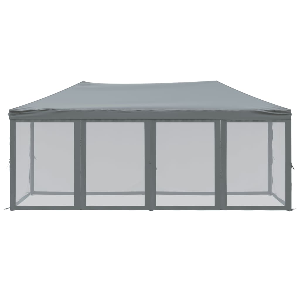 Vidaxl partytent faltbar mit Seitenwänden 3x6 m Anthrazit -gelenkt
