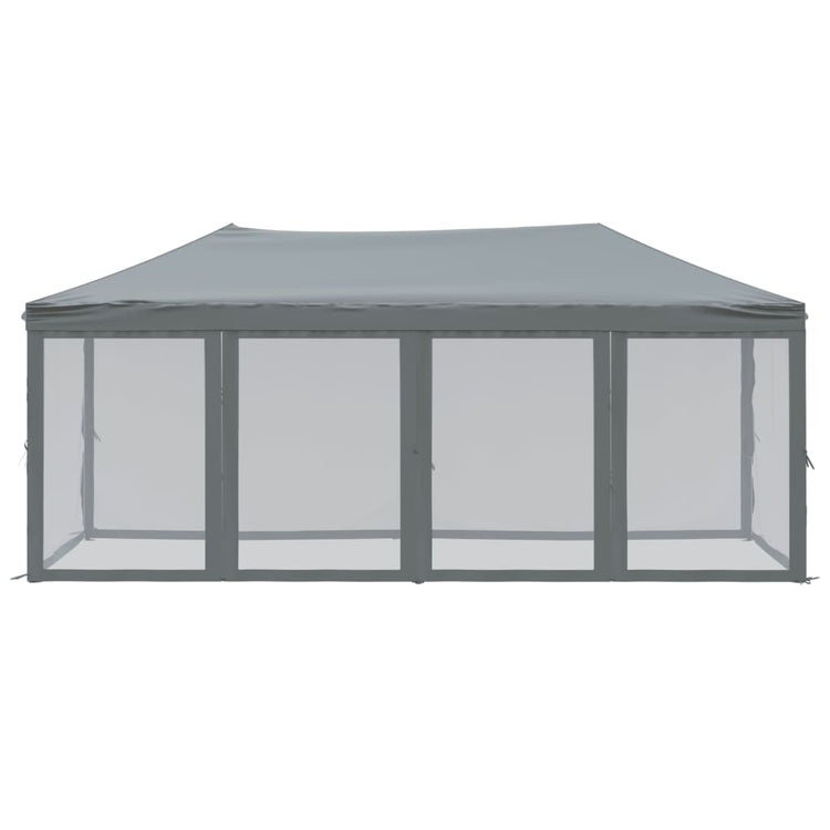 Vidaxl partytent faltbar mit Seitenwänden 3x6 m Anthrazit -gelenkt