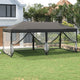 Vidaxl partytent faltbar mit Seitenwänden 3x6 m Anthrazit -gelenkt