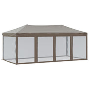 Vidaxl Partytent faltbar mit Seitenwänden 3x6 m Taupe - afbeelding 2