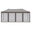 Vidaxl Partytent faltbar mit Seitenwänden 3x6 m Taupe