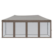Vidaxl Partytent faltbar mit Seitenwänden 3x6 m Taupe - afbeelding 3