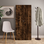 Vidaxl Schuhschrank 80x35.5x180 cm Propertiertes Holzgeräuchchen -Eiche gefärbt - afbeelding 1