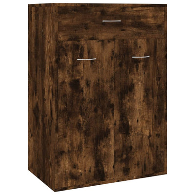 Vidaxl Schuhschrank 60x35x84 cm Propertiertes Holzgeräuchchen -Eiche gefärbt