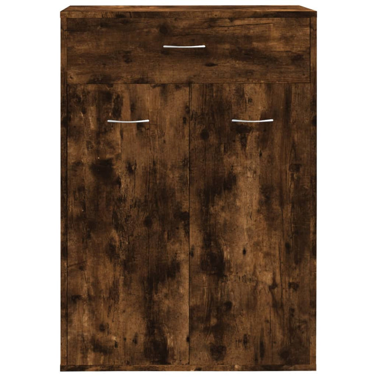 Vidaxl Schuhschrank 60x35x84 cm Propertiertes Holzgeräuchchen -Eiche gefärbt