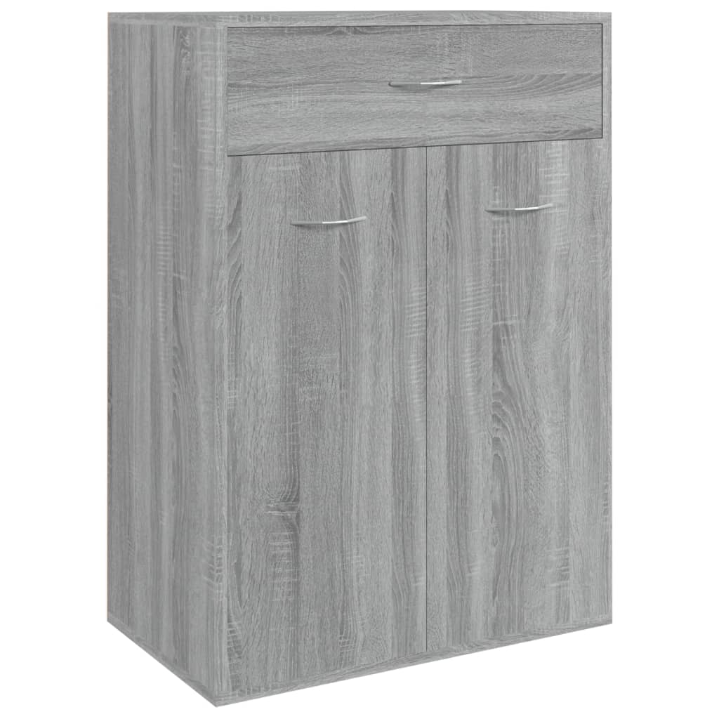VIDAXL -Schuhschrank 60x35x84 cm Propertiertes Holzgrau Sonoma