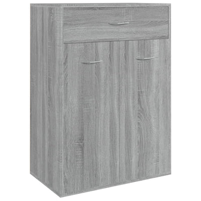 VIDAXL -Schuhschrank 60x35x84 cm Propertiertes Holzgrau Sonoma