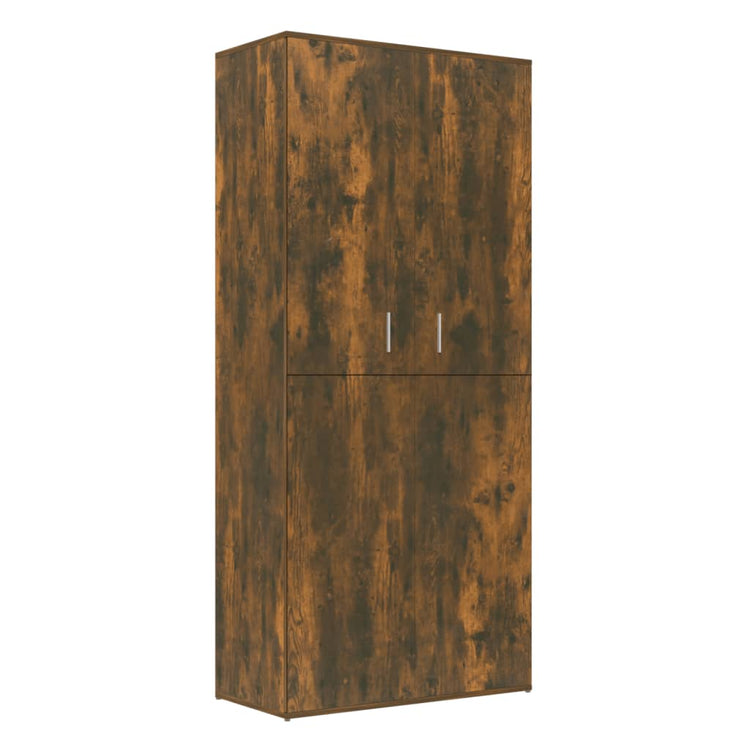 VIDAXL -Schuhschrank 80x39x178 cm Propertiertes Holzgeräuchchen -Eiche gefärbt