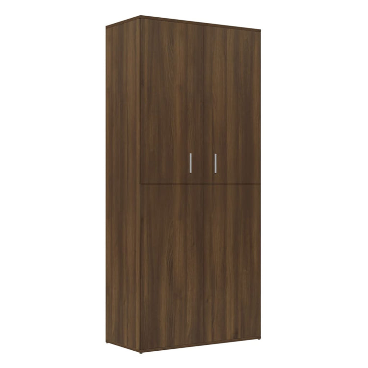 Vidaxl Schuhschrank 80x39x178 cm Schnitt Holzbraune Eiche Farbe