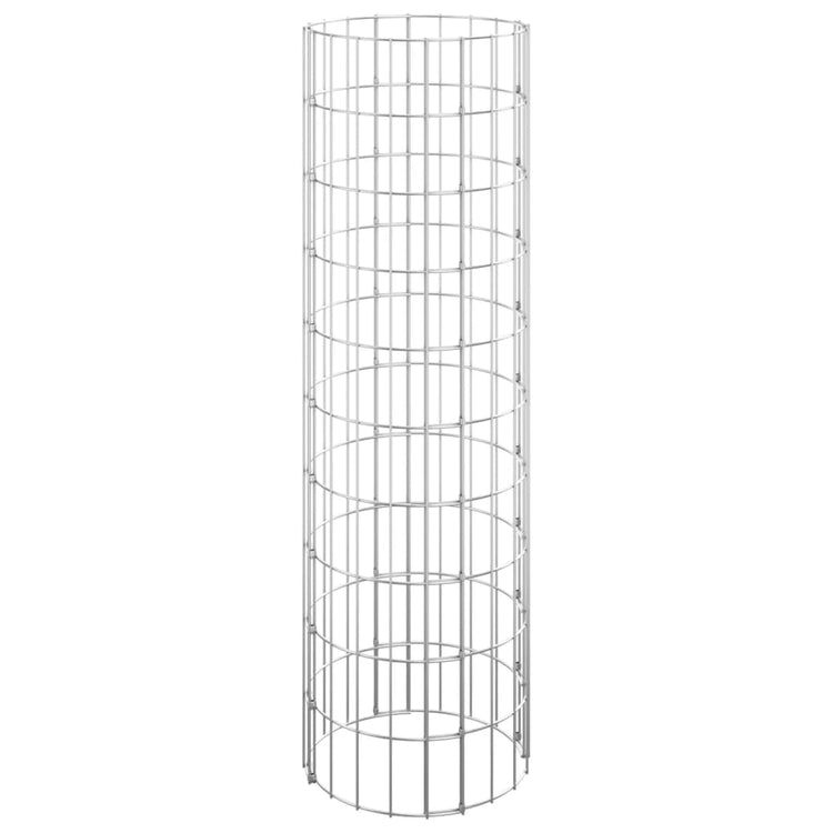 Vidaxl Gabion Pole Round Ø30x100 cm verzinkter Stahl