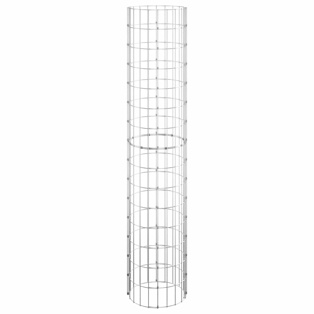 Vidaxl Gabion Pole Round Ø30x150 cm verzinkter Stahl