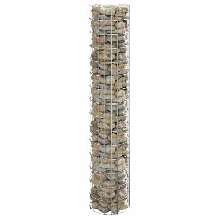 Vidaxl Gabion Pole Round Ø30x150 cm verzinkter Stahl