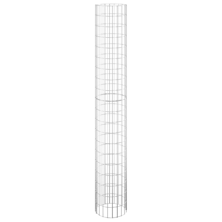Vidaxl Gabion Pole Round Ø30x200 cm verzinkter Stahl