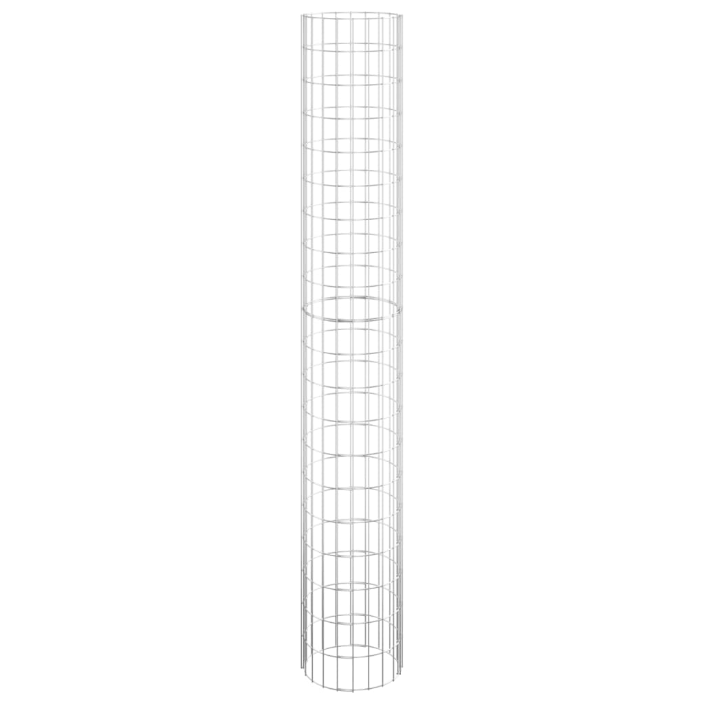 Vidaxl Gabion Pole Round Ø30x200 cm verzinkter Stahl