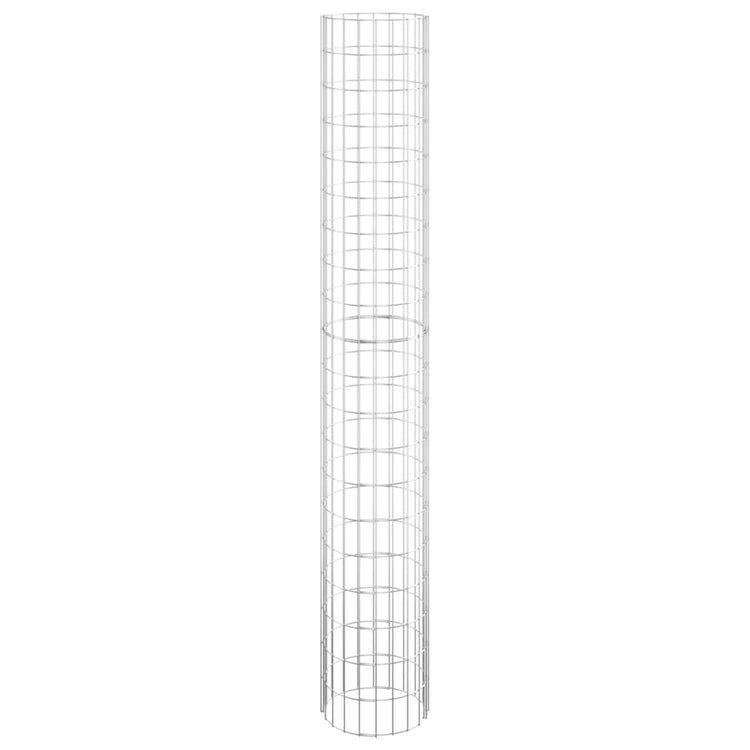 Vidaxl Gabion Pole Round Ø30x200 cm verzinkter Stahl
