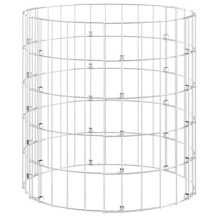 Vidaxl Gabion Pole Round Ø50x50 cm verzinkter Stahl
