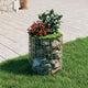 Vidaxl Gabion Pole Round Ø50x50 cm verzinkter Stahl