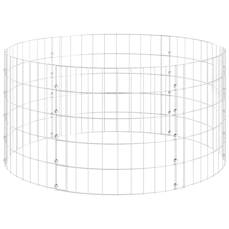Vidaxx Gabionenpfosten rund ø100x50 cm aus verzinktem Stahl