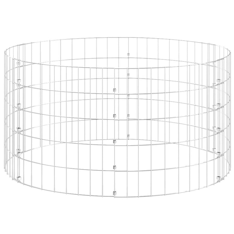 Vidaxx Gabionenpfosten rund ø100x50 cm aus verzinktem Stahl