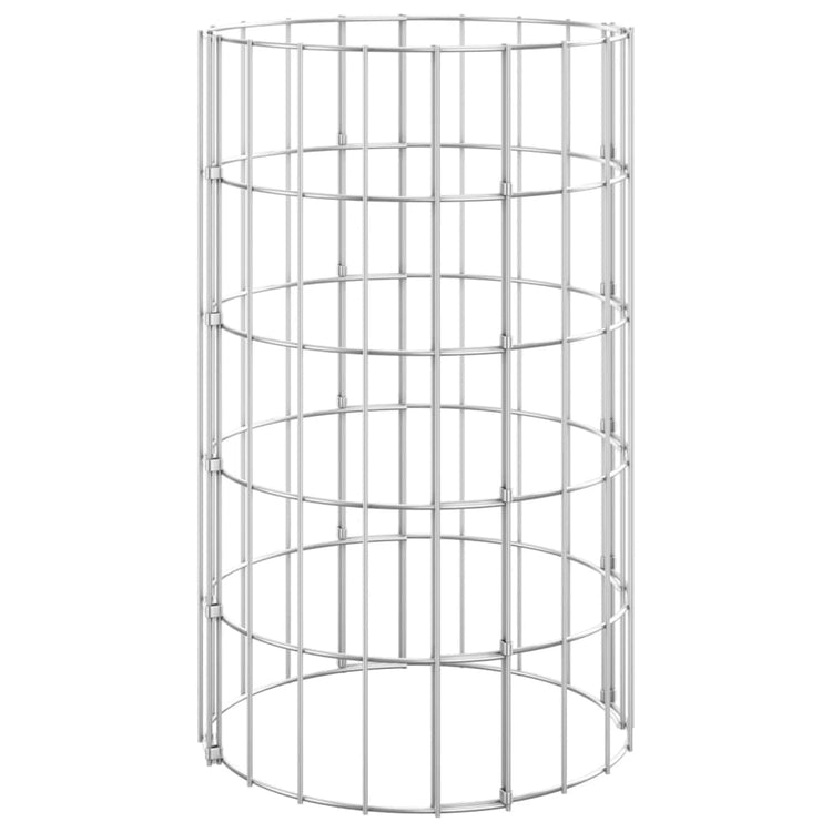 Vidaxl Gabion Pflanzer 3 ST Runde erhöht Ø30x50 cm Stahl
