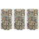 Vidaxl Gabion Pflanzer 3 ST Runde erhöht Ø30x50 cm Stahl