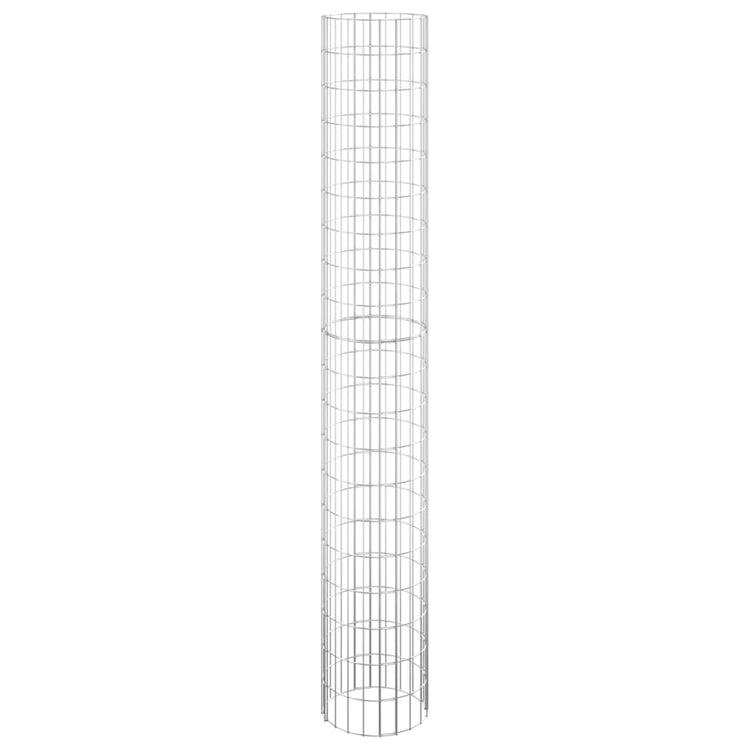 Vidaxl Gabion Pflanzer 3 ST Runde erhöht Ø30x200 cm Stahl