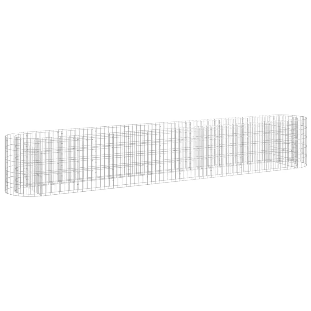 Vidaxl Gabion -Pflanzer vermehrte 330x50x50 cm verzinktes Eisen