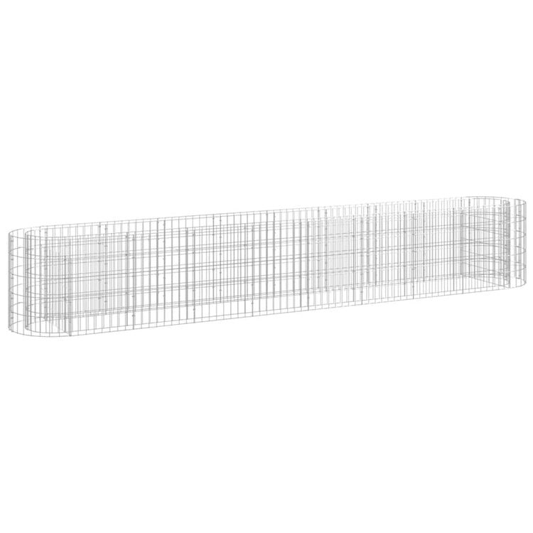 Vidaxl Gabion -Pflanzer vermehrte 330x50x50 cm verzinktes Eisen