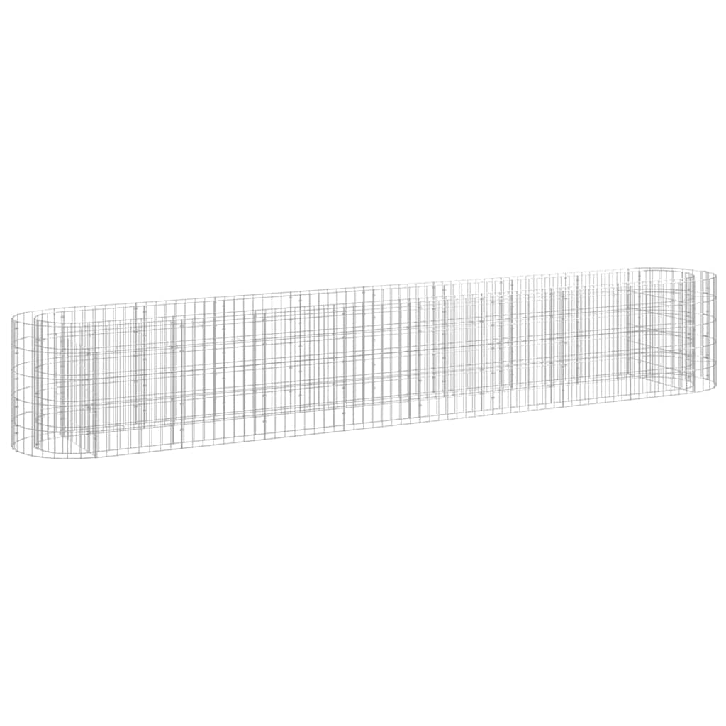 Vidaxl Gabion -Pflanzer vermehrte 330x50x50 cm verzinktes Eisen
