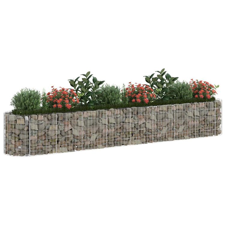 Vidaxl Gabion -Pflanzer vermehrte 330x50x50 cm verzinktes Eisen