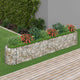 Vidaxl Gabion -Pflanzer vermehrte 330x50x50 cm verzinktes Eisen