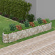Vidaxl Gabion -Pflanzer vermehrte 400x50x50 cm verzinktes Eisen