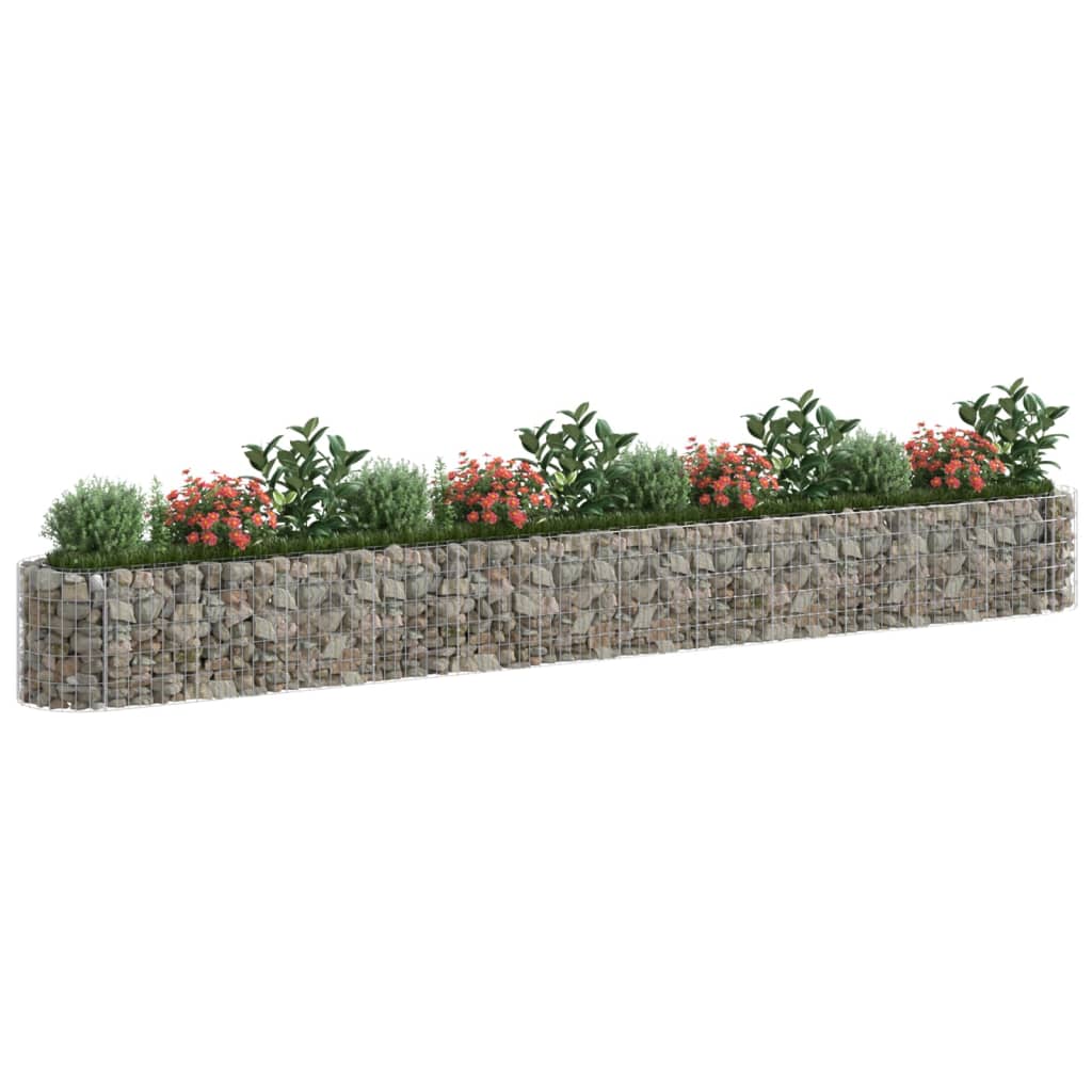 Vidaxl Gabion Pflanzer 470 x 50 x 50 cm verzinkt