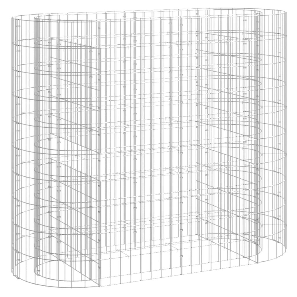 Vidaxl Gabion -Pflanzer erhöhte 120 x 50 x 100 cm verzinkte Eisen